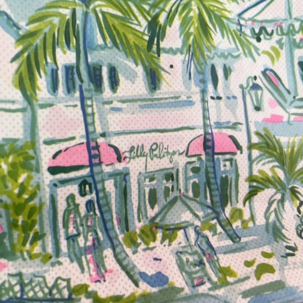 NWOT - Lilly Pulitzer West Palm Beach Tropical Pink Tote - Picture 6 of 9